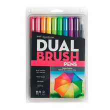 Tombow Dual Brush - Set 10 Marcadores Colores Vivos