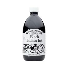 Winsor & Newton - Tinta para Dibujo Black Indian Ink, 500 ml