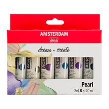Amsterdam Standard Series - Set 6 Acrílicos 20 ml Colores Perlados