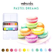 Art Philosophy Watercolor Confections - Set 12 Acuarelas Pastel Dreams