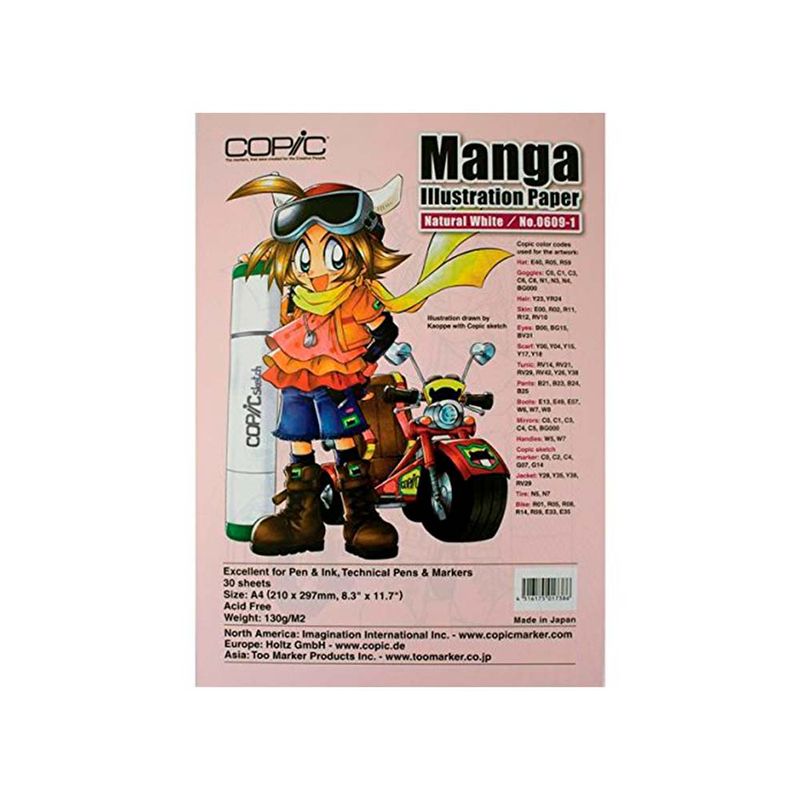 Copic-Manga-Illustration-Paper-Pack-30-Hojas-Natural-White-No-0609-1-A4-21-x-297-cm-130-g-m2