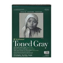 Strathmore Toned Gray - Croquera 27,9 x 35,6 cm 24 hojas