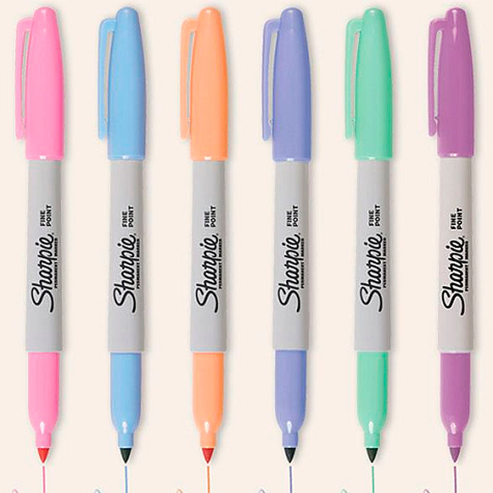 Set 8 Marcadores Sharpie Pastel - Dibu!