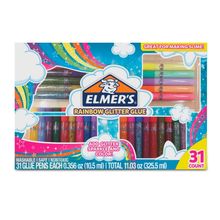 Elmers Glitter Glue - Set 31 Pegamento de Colores 10 ml