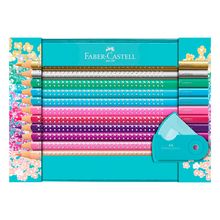 Faber Castell - Set 20 Lápices de Colores Sparkle Caja Metálica