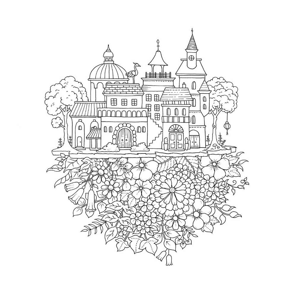 Libro para Colorear Adultos Worlds of Wonder Johanna Basford Dibu!