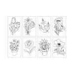 Chameleon-Color-Cards-Set-16-Tarjetas-para-Colorear-Flores-2