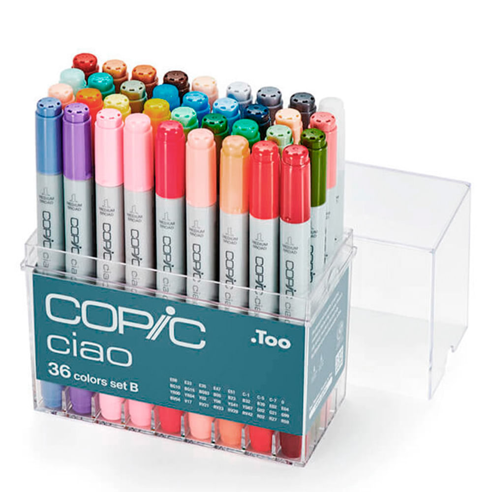 Set 36 Marcadores Copic Ciao, Colores B - DibuChile - Dibu!